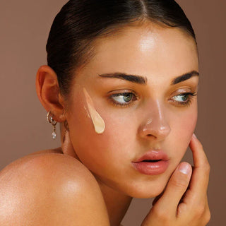 A mineral tinted SPF50 worn as an everyday makeup base for a sheer, glowy finish