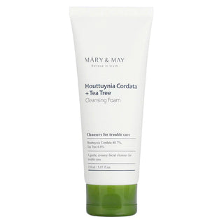 Mary&May,Houttuynia Cordata + Tea Tree Cleansing Foam,8809670680978,Facial Cleansers,Skin-Nomad