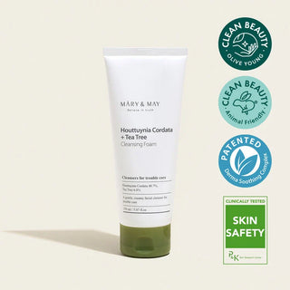 Mary&May,Houttuynia Cordata + Tea Tree Cleansing Foam,8809670680978,Facial Cleansers,Skin-Nomad