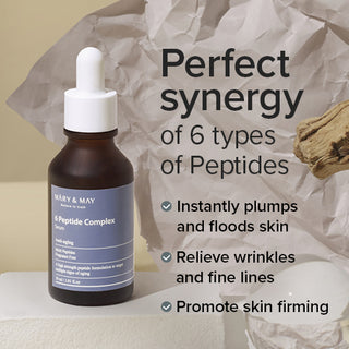 Mary&May,6 Peptide Complex Serum,8809670680824,Face Serums,Skin-Nomad