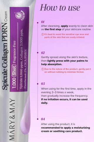 Mary&May,Spicule Collagen PDRN Cream,Lotions & moisturisers,Skin-Nomad