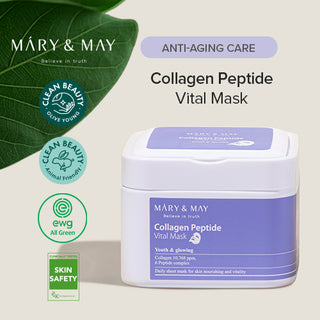 Mary&May,Collagen Peptide Vital Mask,Skin Care Masks & Peels,Skin-Nomad
