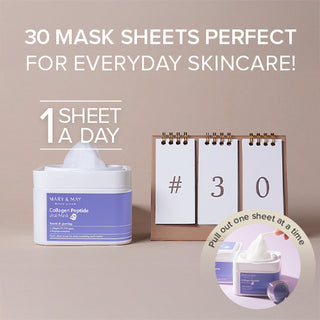 Mary&May,Collagen Peptide Vital Mask,Skin Care Masks & Peels,Skin-Nomad