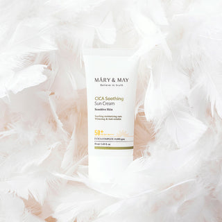 Mary&May,CICA Soothing Sun Cream SPF50+,8809670681609,Sunscreen,Skin-Nomad