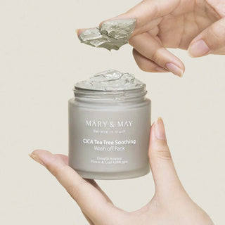 Mary&May,CICA Tea Tree Soothing Wash off Pack,8809670681579,Skin Care Masks & Peels,Skin-Nomad