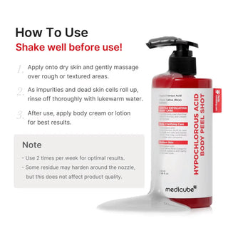 Medicube,Hypochlorous Acid Body Peel Shot,Body Care,Skin-Nomad