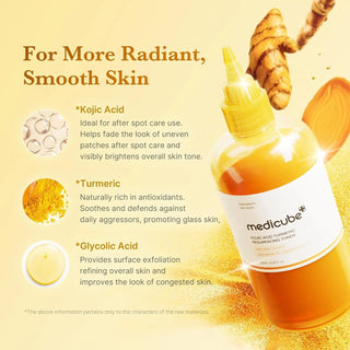 Medicube,Kojic Acid Turmeric Resurfacing Toner,Facial Cleansers,Skin-Nomad