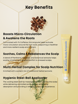 NINE LESS,Root-Biome Caffeine Scalp Ampoule,Hair Care,Skin-Nomad