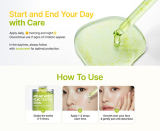 PURITO SEOUL,Azelaic Acid 10 Kojic Tea Tree Serum,Face Serums,Skin-Nomad