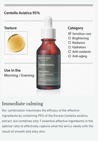 Mary&May,Centella Asiatica Serum,8809670680787,Lotions & moisturisers,Skin-Nomad