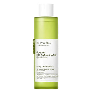 Mary&May,Vegan CICA Tea Tree AHA PHA Toner,8809670681685,Lotions & moisturisers,Skin-Nomad