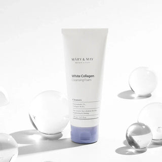 Mary&May,White Collagen cleansing foam,8809670680961,Facial Cleansers,Skin-Nomad
