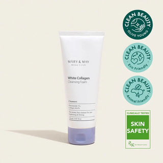 Mary&May,White Collagen cleansing foam,8809670680961,Facial Cleansers,Skin-Nomad