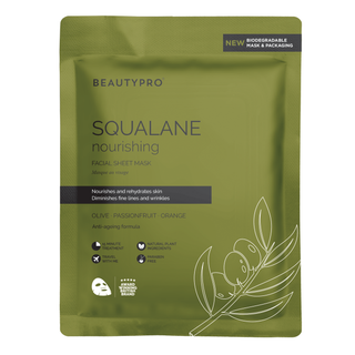 BEAUTYPRO,SQUALANE Nourishing Sheet Mask - 100% Biodegradable, Vegan,mask,,Skin-Nomad