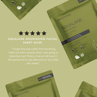 BEAUTYPRO,SQUALANE Nourishing Sheet Mask - 100% Biodegradable, Vegan,mask,,Skin-Nomad
